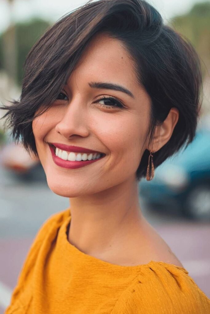Layered Short Bob with Soft Waves