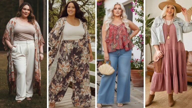 20 Plus Size Boho Outfits That Celebrate Curves and Free Spirit