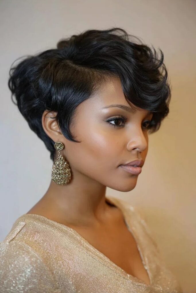 Polished Asymmetrical Pixie Cut