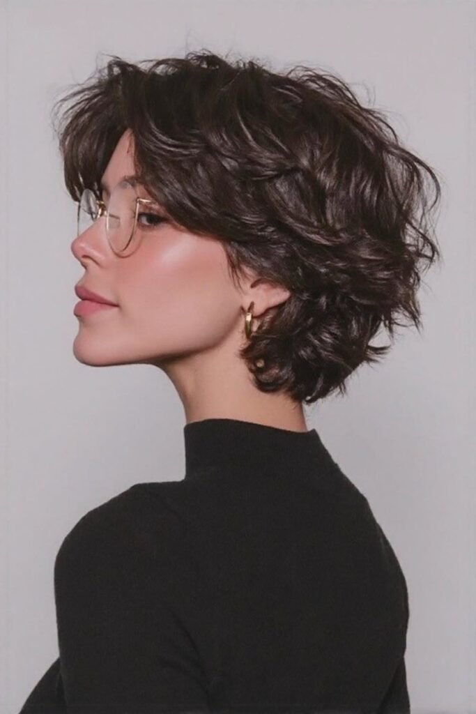 Shaggy Layered Bob with Wispy Bangs