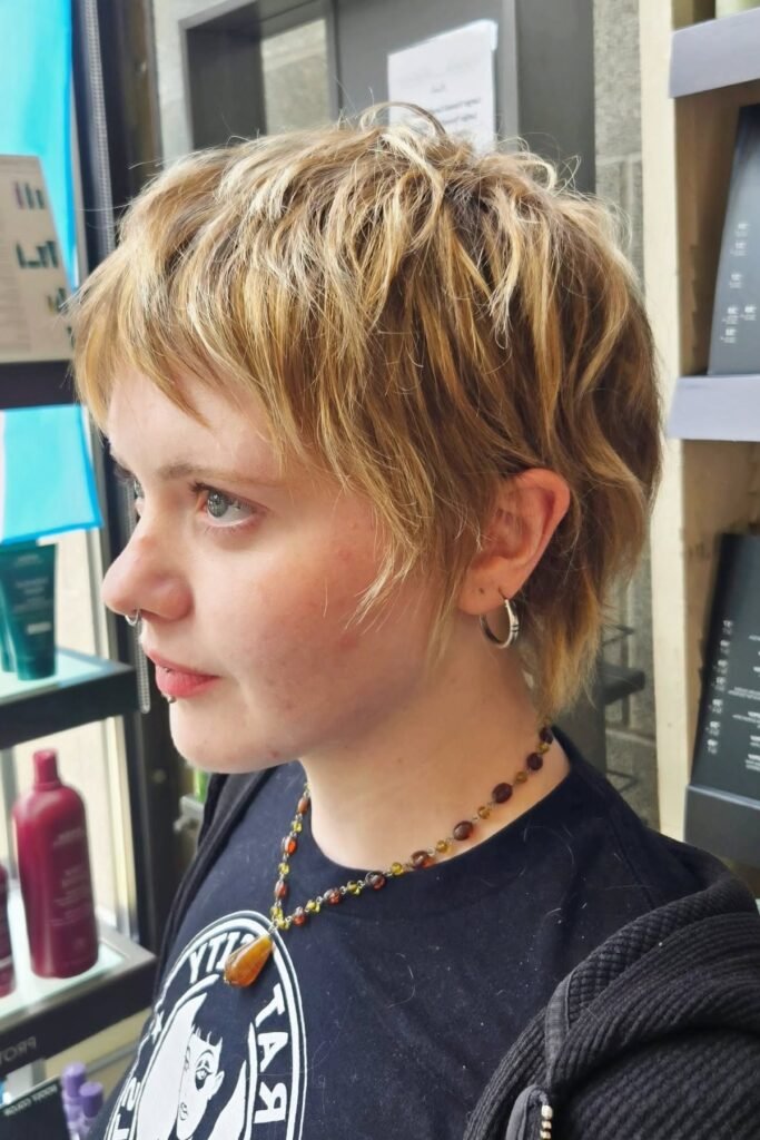 30. Shaggy Layered Pixie Cut With Soft Texture