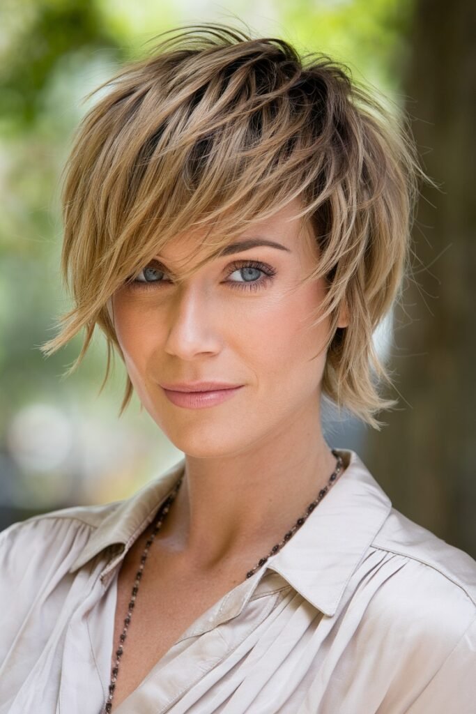 Shaggy Layered Textured Bob