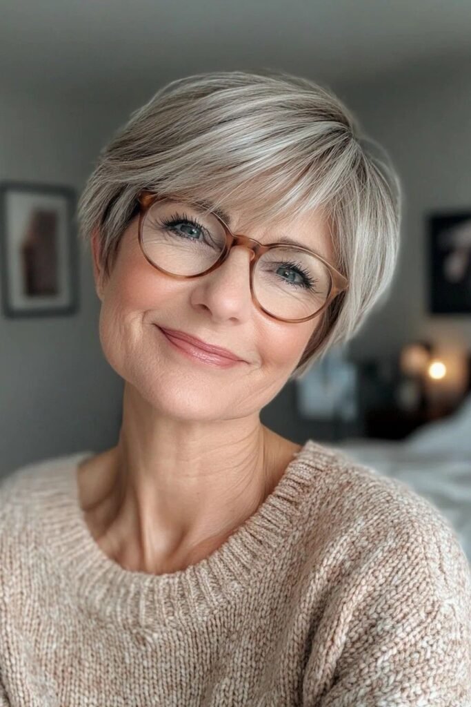 Short Layered Pixie with Feathered Texture