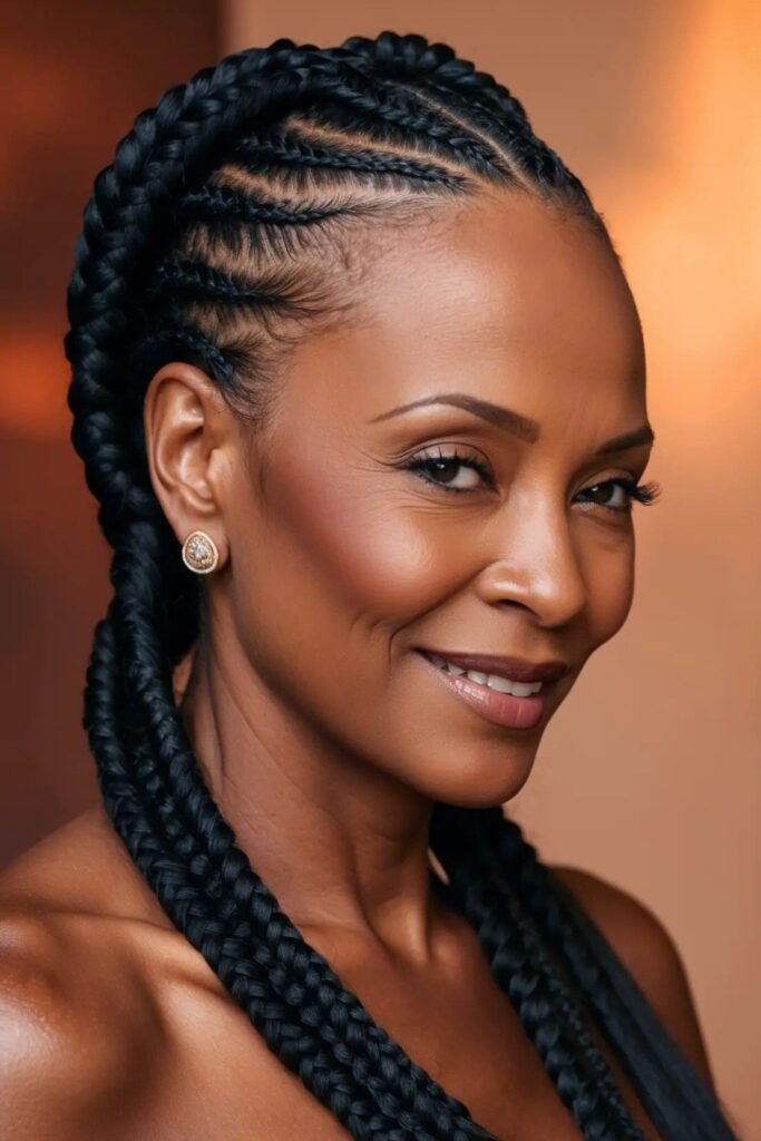 Sleek Cornrow Braids