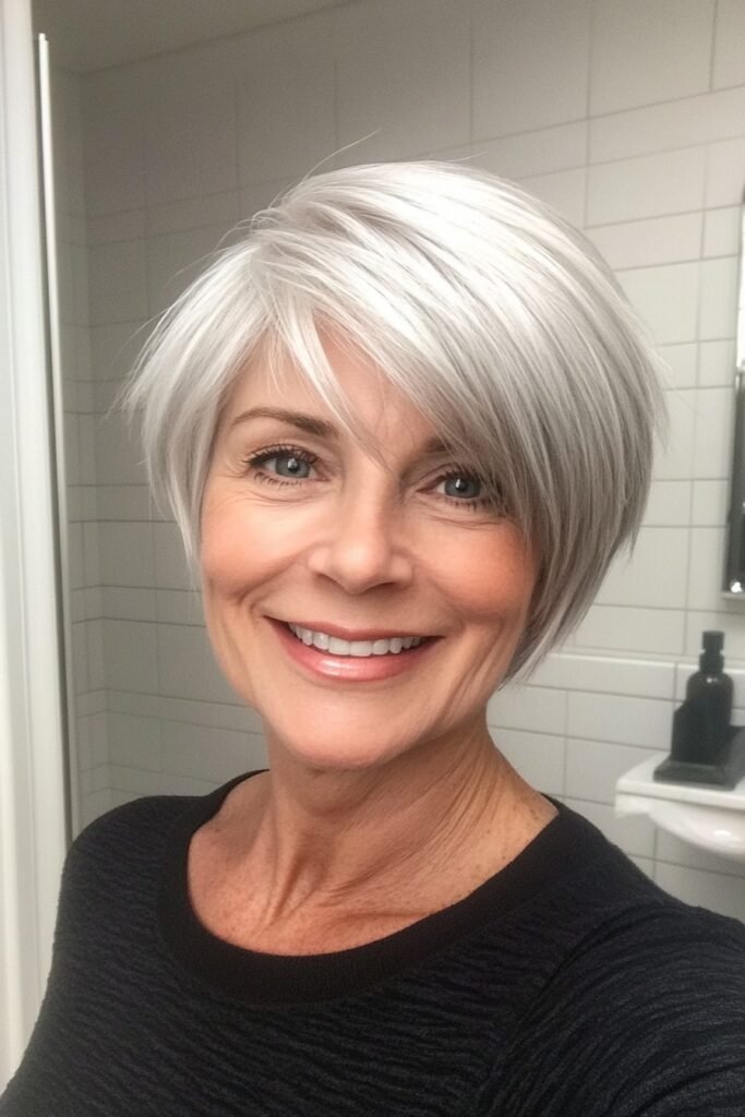 Smooth Side-Swept Pixie