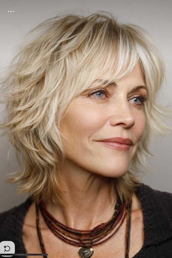 Textured Bob with Curtain Bangs