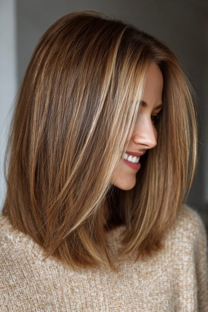 Textured Bob with Curtain Bangs (Alternate)