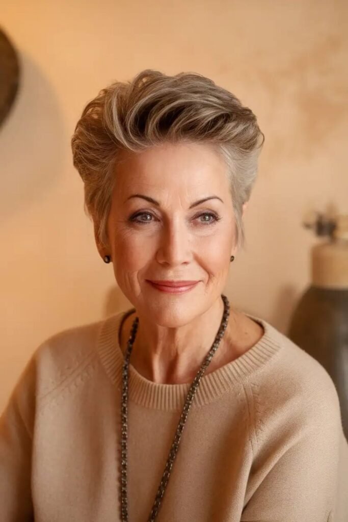 Textured Pixie with Voluminous Top