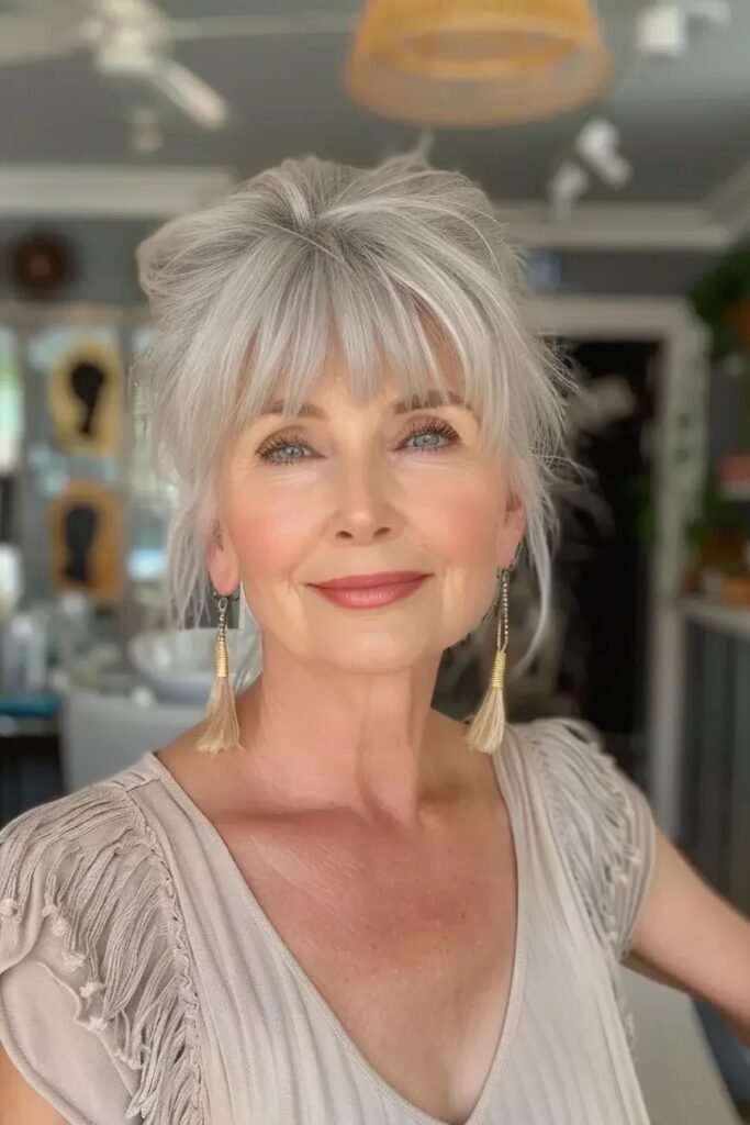 Voluminous Layered Cut with Soft Bangs