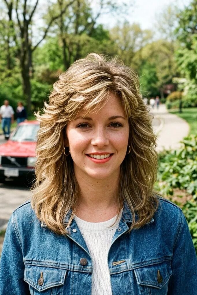 23. Voluminous Retro-Inspired Layered Cut