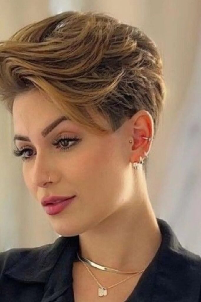 47. Voluminous Textured Pixie Cut