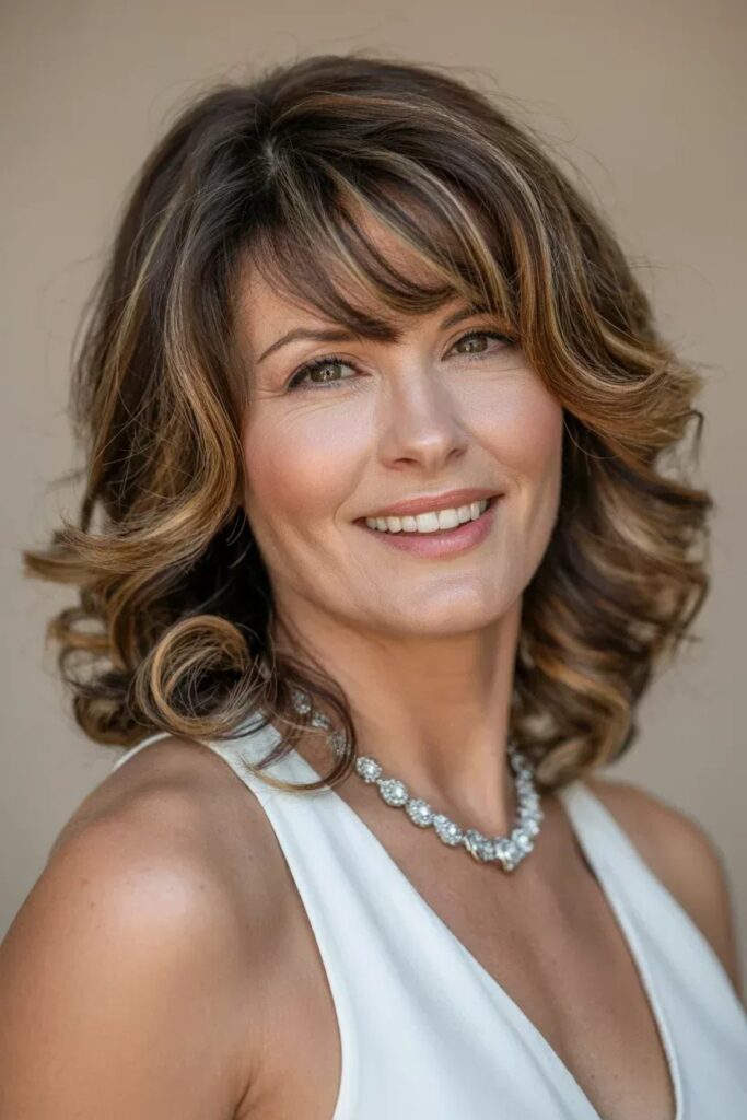 Layered Bob with Side-Swept Bangs