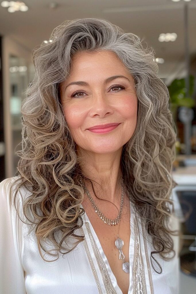 Long Voluminous Layered Curls