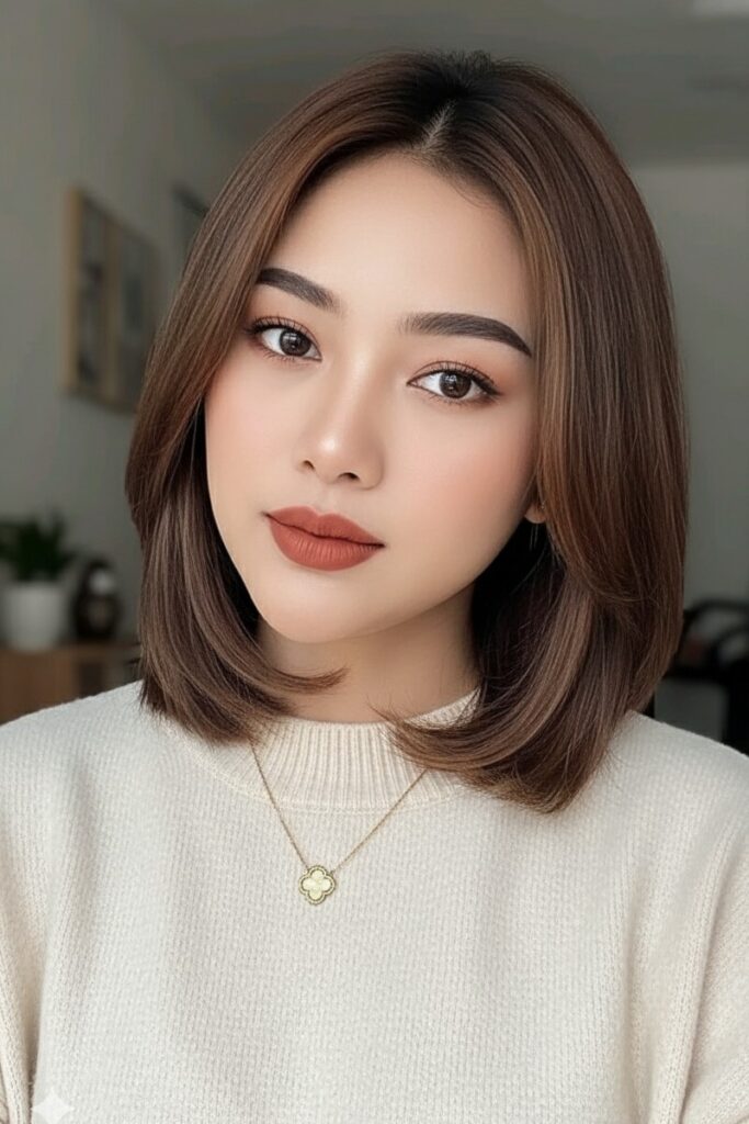 Sleek Straight Bob with Softly Rounded Ends