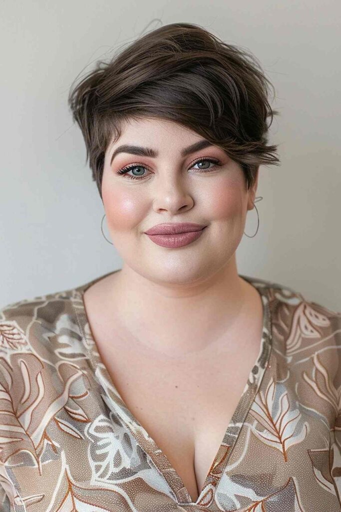 Soft Textured Pixie Crop with Side-Swept Bangs