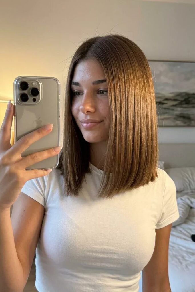 Straight Shoulder-Length Bob