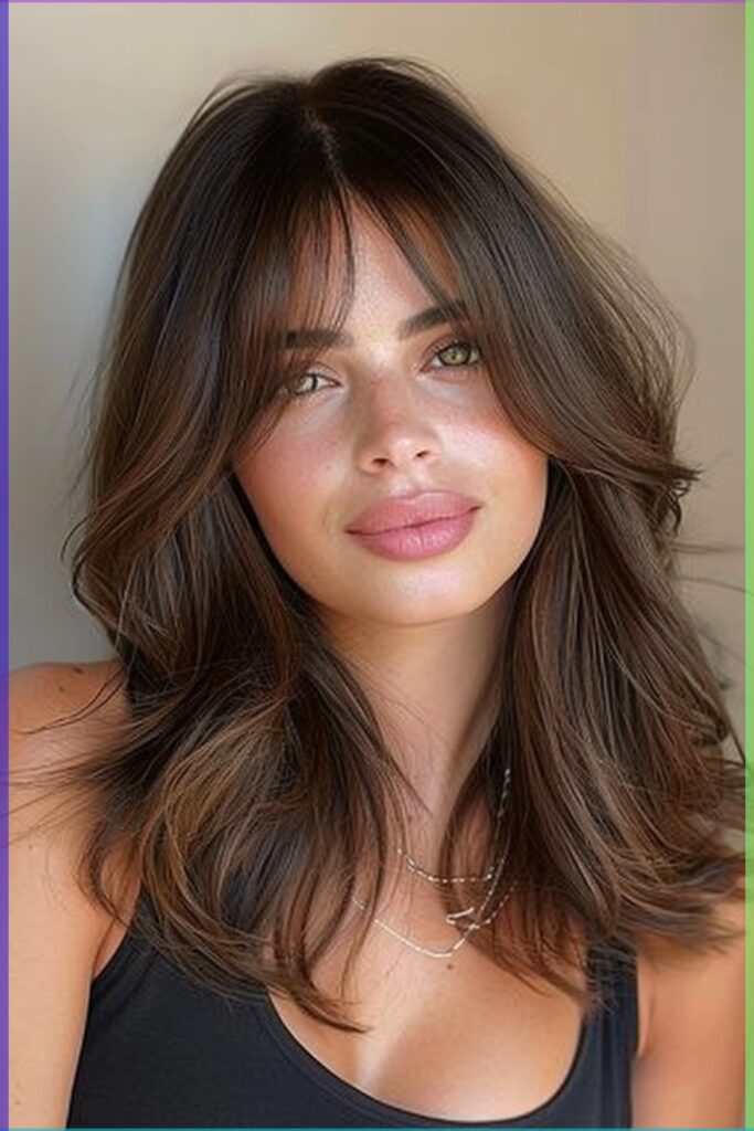 Textured Layered Haircut with Wispy Fringe and Volume