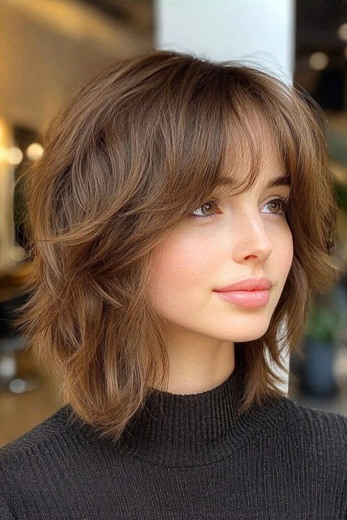 Textured Layered Shag Bob