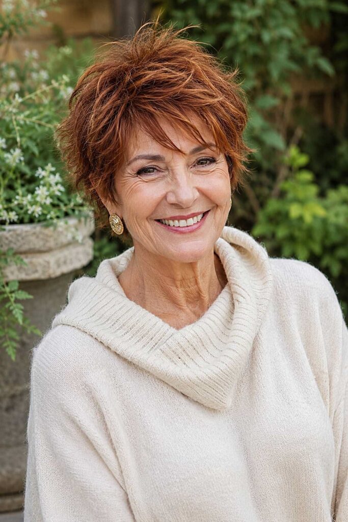 Textured Short Bob with Soft Spiky Layers