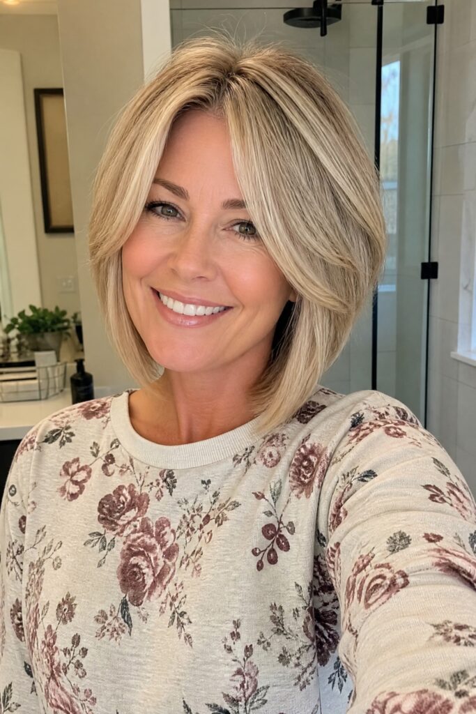 Voluminous Bob with Face-Framing Layers