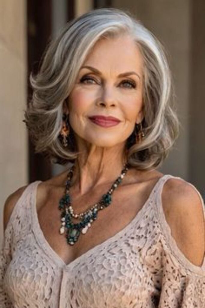 31. Voluminous Bob with Soft Side-Swept Layers