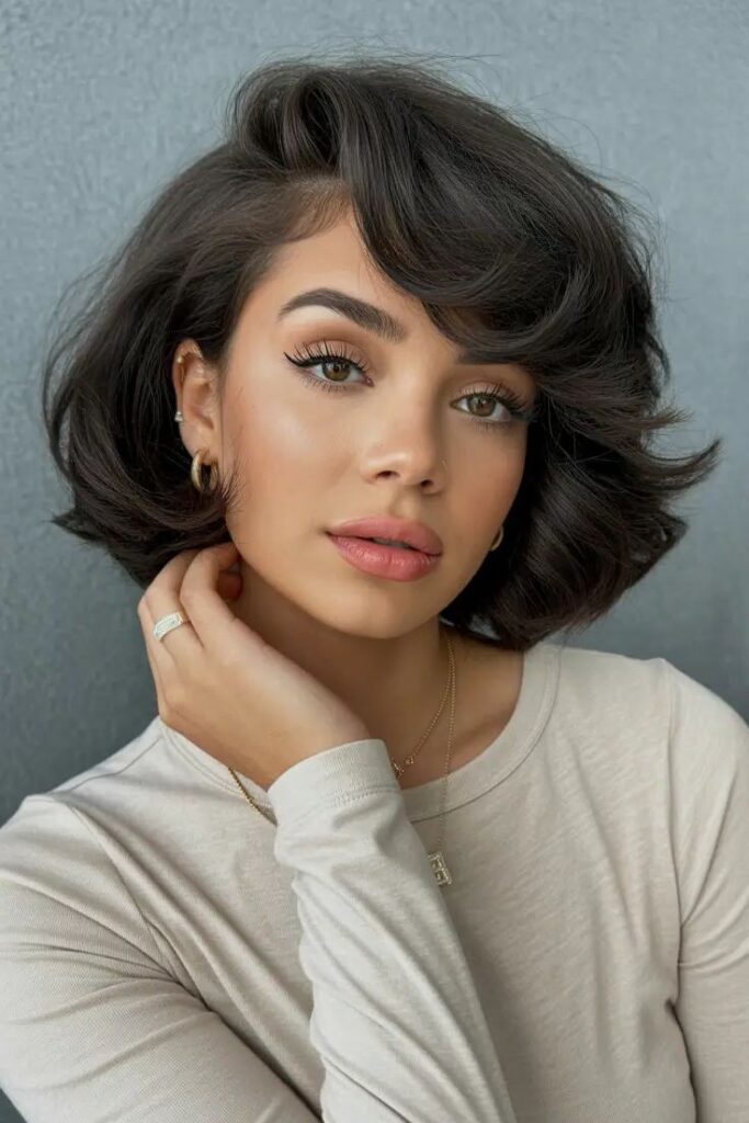 Layered Short Bob with Subtle Highlights